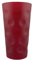 Rot Matt Farbiges Dubbeglas 0,5 L - Bunte Dubbegläser aus der Pfalz für Weinschorle, Schorleglas, Weinglas (Dubbeglas-Shop)