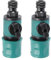 Raccord De Tuyau D'arrosage Avec Vanne De Régulation 2 Pièces Connecter Le Tuyau D'arrosage À La Valve Raccord Rapide Pour Tuyau D'arrosage Avec Valve Pour Raccords De Rechange Pour Mamelon De Tuyau