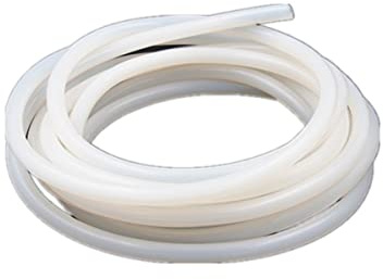 Boxonly Tubo in gomma siliconica bianca, diametro interno 25 mm x diametro esterno 31 mm, lunghezza 1 m, tubo dell'aria per pompa di trasferimento, 1 pezzo