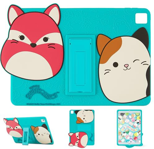 Komar Kids Squishmallow Kids - Funda para Tablet de 9ª, 8ª y 7ª generación para iPad, 2021/2020/2019, Funda con Soporte, a Prueba de Golpes, Protector de Silicona
