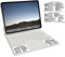 THLMT 1PCS Keyboard Shortcut Sticker, Adhesive Keyboard Shortcuts for PC Laptop Desktop PC Keyboard Reference Shortcut Key Symbols Sticky Computer Shortcut Decals (for ipad os shortcuts)