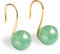Hohe Ferse Form Jade Ohrstecker Ohrringe Grüne Jade Ohrringe Ohrstecker, 925 Sterling Silber Ohrringe Ohrstecker, Glücksbringer Ohrringe Handmade Ohrringe Geschenk für Geburtstag Jahrestag (Goldene)