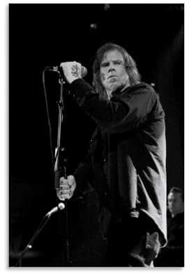 QEWSAR Mark Lanegan Kunstposter mit Sängerin, Wandkunst, Rollen, Leinwand, Gemälde, Bild, Wohnzimmer-Dekoration, Zuhause, 40 x 60 cm
