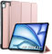 WD&CD Étui compatible pour iPad Air 2024 11, Ultra Mince Smart Cuir Cover Compatible pour iPad Air 2024 11 Tablet - Rose