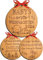 Heart's Sign Mein erstes Weihnachten Baby Ornament 2024 Satz von 3 | Babys erste Weihnachten Ornament 2024 | Mein erster Weihnachtsbaum