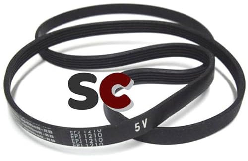SC - Courroie de machine à laver compatible (5EPJ 1210 / EPJ 1210/1210 J/EL 1210 J5 / 1210 PJE / 1210 J5 / 1210 J5 MAEL / 1210 PJ)
