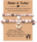 Presentimental Mutter Tochter Armband Freundschaftsarmband Schulkind Armband für Mama Tochter Mädchen Schmuck Muttertagsgeschenk (Herz)