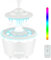 Rain Cloud Humidifier, Night Light Diffuser with Remote Waterfall, Cloud Rain Aromatherapy Essential Oil Diffuser, White Noise Air Humidifiers with 7 Colors LED Changing Lamp for Bedroom Desk