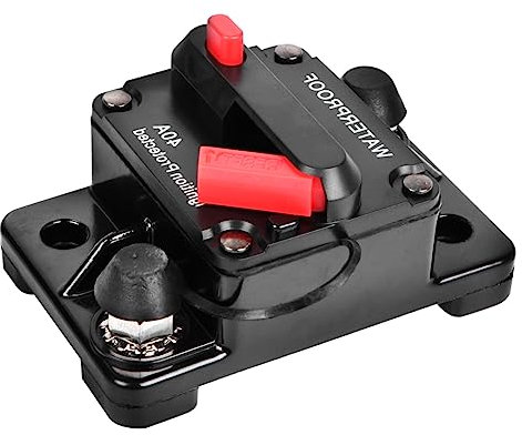 COSMEVIVI 12 v 36 v Kleiner Leistungsschalter 40 a Mit Manueller Wiederherstellung Für Auto Lkw Wohnmobil Schutz Von Verstärkern