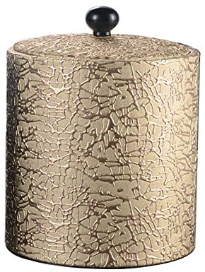 LIDDFAFA Double Wall Insulated Stainless Steel Ice Juice Drinks Bucket Gold Leather Case Liner Ice Bucket Black Ice Bucket With Iced Bar Ice Bucket Cooler Ice Bottle Bucket with L