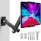 Soporte Tablet Pared iPad Samsung Tab Soporte Pared Tablet De 4,7-13», Giratorio 360°, RetráCtil 10-45cm De para Cocina, SalóN Y Dormitorio (Negro)