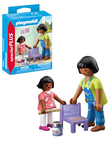 PLAYMOBIL Frau und Mädchen beim Malen