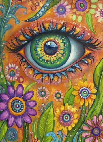 Puzzle 6000 Teile Blume Puzzle Erwachsene, Holzpuzzle Klassische Puzzles Auge Jigsaw Puzzles für Erwachsene und Kinder, Clevere Rätsel Wooden Jigsaw, Geschicklichkeitsspiel für die Ganze Familie g-809