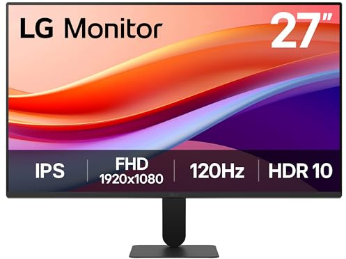 MONITOR LG 27U411A-B - FHD 1080p IPS 27 inch, 120 Hz, 5ms GtG, Computer desktop display with VRR, HDR10, Smart Energy Saving, Anti-Glare, D-Sub, HDMI, Matte Black