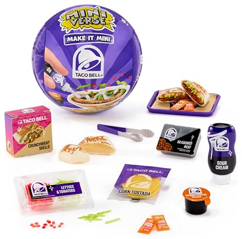 MGA's Miniverse Make It Mini Taco Bell Series 1 - Mini Collectables, DIY, Resin Play, Replica Food, Not Edible, for Collectors & Children Ages 8+