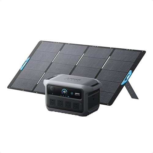 Anker SOLIX C2000 Gen 2, 2400W 2048Wh Power Station with 400W Solar Panel | LiFeP04 Battery, Peak 4000W, Fast Charge 100% in 58 Min, Solar Generator for Home Backup, Emergency, Camping and RVing