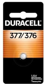 Duracell Watch And Electronic Battery 1.5 V Model No. 377 Carded