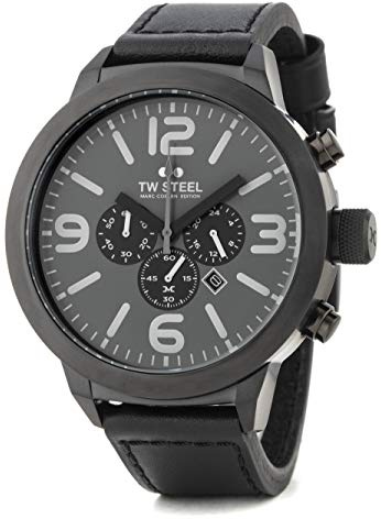 TW Steel Marc Coblen Edition Chrono mit Lederband 50 MM Grey Sunray/Black TWMC67