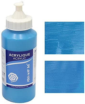 MAGI® Künstler-Acrylfarbe je 500 ml, in 24 feinen Farbtönen, freie Farbwahl, Acryl, Malfarbe im Dosiergebinde (12-coelinblau)
