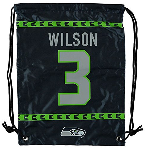 Seattle Seahawks Wilson R. #3 Rucksack mit Kordelzug