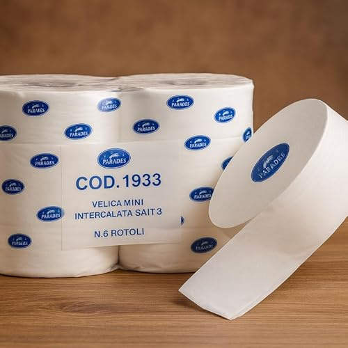 6 Rollen Toilettenpapier Maxi Jumbo 300 m 2-lagig Ecolabel