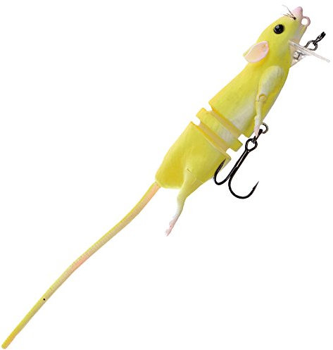 Savage Gear 3D Rad Ratte, Kunstköder im Ratten Design, Rattenimitat, Hechtköder, Angelköder zum Spinnfischen, Ausführung:Ratte komplett 30cm 90g Golden Albino