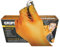 GRIPSTER SKINS Orange 6mil Nitrile Inspection Glove with Unique Fishscale Grip - Box 50 (L)