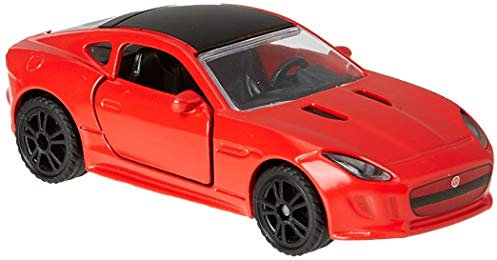 siku 1520, Jaguar F-Type R Sportwagen, Metall/Kunststoff, Rot, Kombinierbar mit siku Modellen im gleichen Maßstab