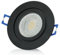 sweet-led, IP44 Aluminium Rahmen, Badezimmer, inkl. GU10 7W Warmweiß Bad, Einbauleuchte, Aluminium, Klickverschluss, Einbaurahmen IP44 Einbaustrahler, Einbauspot (1xSchwarz-7W)