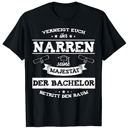 Bachelor Abschluss 2022 Geschenk Lustiges Bachelorhut Motiv T-Shirt