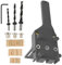 41 Pezzi Dima per Fori a Tasca 6/8/10 mm Dima per Spinatura Legno Guida per Spinatura per Angolo di Lavorazione del Legno (41pcs, grigio)
