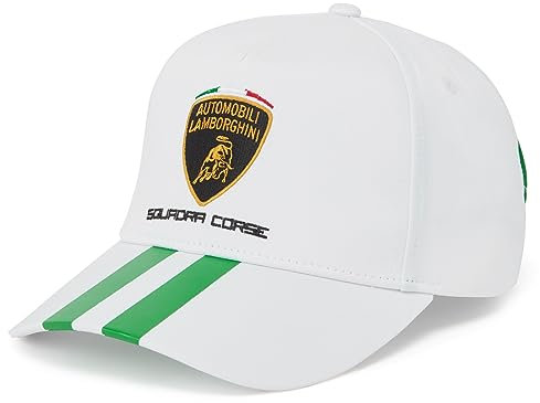 Lamborghini Automobili Squadra Corse Team Unisex Reisehut weiß, Weiss/opulenter Garten, Einheitsgr��e