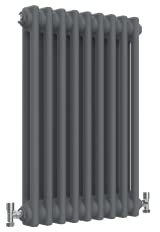 Traditional 2 Column Central Heating Radiator Horizontal Rads Cast Iron Style Anthracite 600x425mm