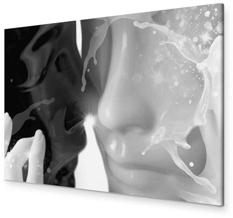 B&D XXL - Wandbilder XXL Weltkarte 100x50 cm 5 Teilig Wandbild auf Acryl Glas Bilder Kunstdruck Moderne Wanddekoration - Landkarte Reise silber weiß k-A-0022-k-o