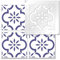 The Stencil Studio Kemble Tile Stencil - Floor, Wall or Patio. Just add Paint! Ideal for Tile Makeovers 1 Layer - Single Tile (11171) to fit 6 inch Tiles (15.2cm)