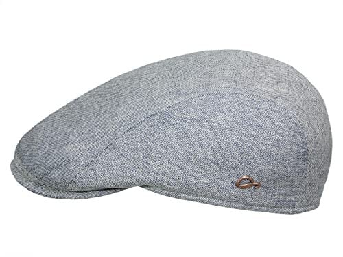 Göttmann Jackson Melierte Flatcap aus Seide mit UV-Schutz - Blau (12) - 62 cm