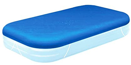 Gravidus Poolabdeckung Abdeckplane Poolplane - Poolabdeckplane für ca. 305 x 183 x 56 cm Pools - Schutz für Family Pool rechteckig in Blau mit Gummiseilen