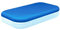 Gravidus Poolabdeckung Abdeckplane Poolplane - Poolabdeckplane für ca. 305 x 183 x 56 cm Pools - Schutz für Family Pool rechteckig in Blau mit Gummiseilen