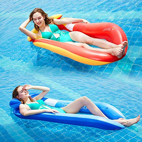 FBITE Schwimmring, aufblasbares Poolspielzeug, aufblasbares Netz, schwimmende Reihe, Erwachsene Persönlichkeit, Liege, Wasser, aufblasbarer Sofa-Schwimmring