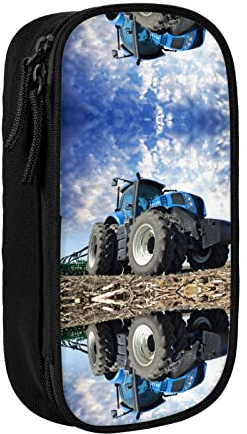 MOLIAE Federmäppchen mit Bauernhof-Traktor-Motiv, hohe Kapazität, langlebige Federmäppchen, Organizer-Etui, für Männer und Frauen