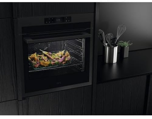 AEG BPE748380T 63.5cm Built In Electric Single Oven Matt Black