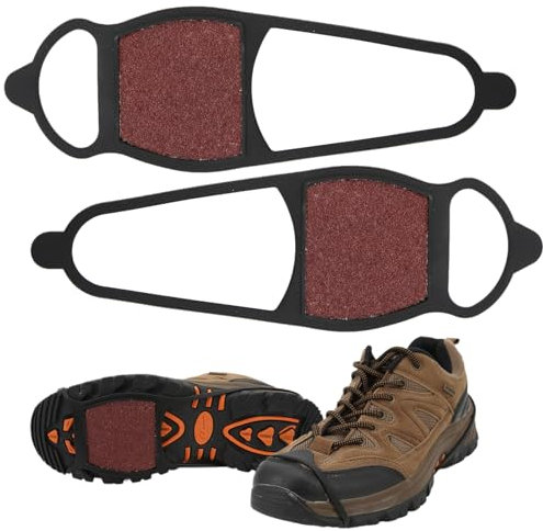 Schneeschuhüberzug aus Sand, 1 Paar Schnee- und Eisspikes für Winter und EIS rutschfeste Schuhkrallen-Steigeisen zum Wandern, Angeln, Spazierengehen, Klettern und Bergsteigen