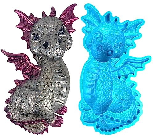 Drachen Silikonformen, Fliegender Drache Silikon Backform, Drachenfiguren Ausstecher Cartoon 3D Antihaft Kuchenform Schokoladenform Für Party Backformen Wie Kuchen Pralinen Desserts