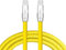 GentsStride Rainbow Chubby - Colorful Chubby Cable Gradual Durable Charger Cable USB-C to USB A Cable Nylon Braided Fast Charging Data Cord for Phone, Yellow, Type-C to Type-C, 3.3 FT