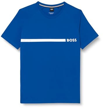 BOSS T- Shirt RN Slim Fit Plage, Bright Blue, L Men