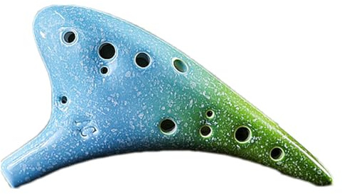12-Hole Vessel Flute Colorful 12 Hole Alto C Ceramic Vessel Flute
