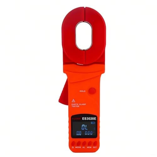 FUZRR ES3020/B/ETester di resistenza di terra a pinza Tester di corrente di dispersione Multimetro di messa a terra di resistenza a pinza di terra 1500Ω Test (ES3020)