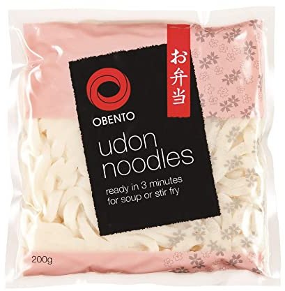 Obento - Udon - Nouilles japonaises, 200 g (Lot de 6)