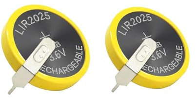 2PCS LIR2025 Rechargeable Battery For BMW Car Key Fob Battery Series 3 5 7 X3 X5 E46 E38 E39 E53 E60 E61 E83 Remote Control Car Key L-I-R2025