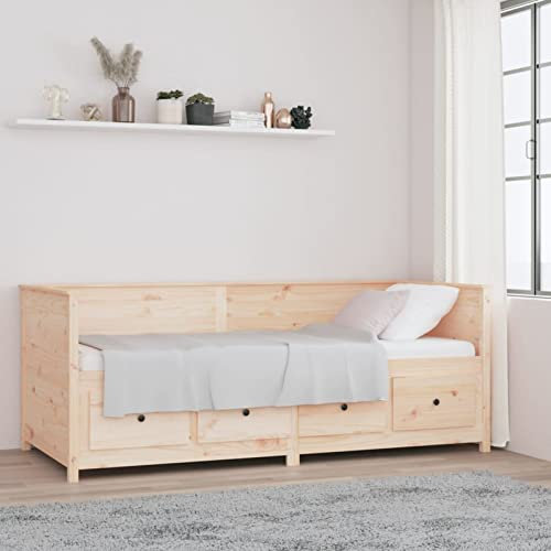 Xichuzi Tagesbett 80x200 cm Massivholz Kiefer, Schlafsofa, Daybed, Bettsofa, Sofa Bed, Sofabett, Schlafcouch, Jugendbett, Bettgestell, Bettcouch - 820906